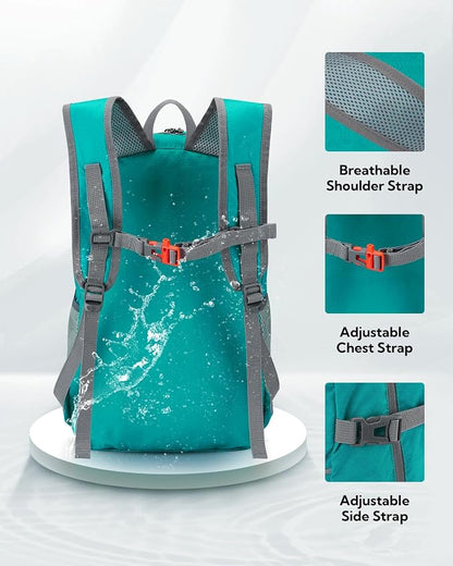 WATERFLY Hiking Packable Daypack Backpack: 25L Ultra Lightweight Day Pack - Image 4