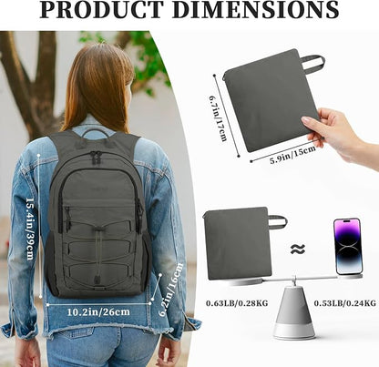ZOMFELT Hiking Backpack for Women Men, 15L Lightweight Packable Backpacks for - Image 2