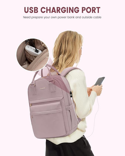 LOVEVOOK Laptop Backpack for Women 15.6 Inch Laptop Bag - Image 5