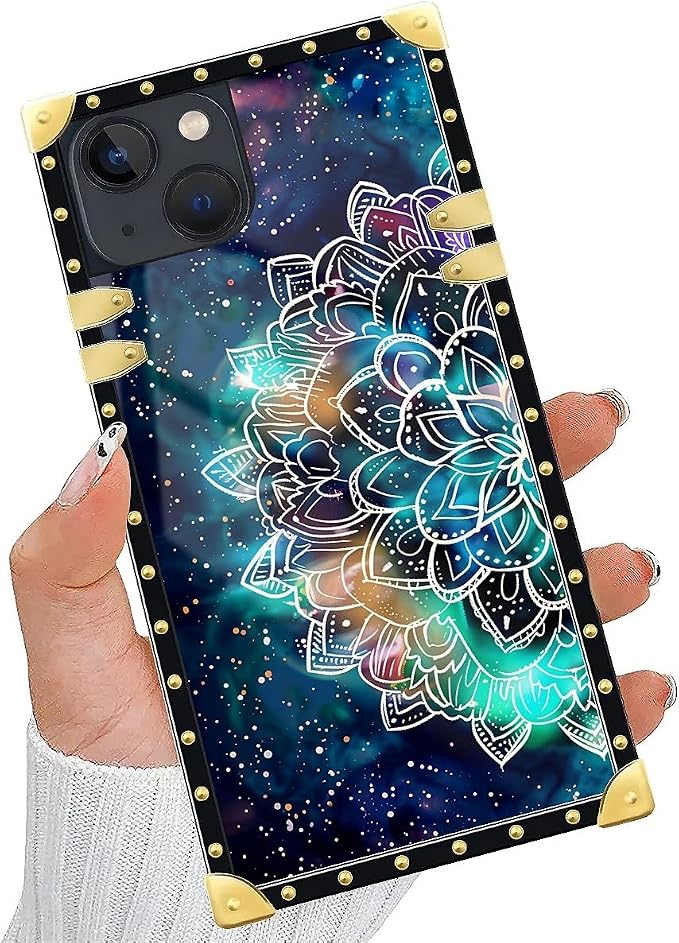 Compatible with iPhone 15 Case, Starry Sky Colourful Mandala Luxury Golden - Image 5