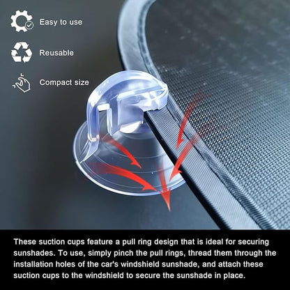 24 PCS Pull Tab Clear Small Suction Cups - Image 3