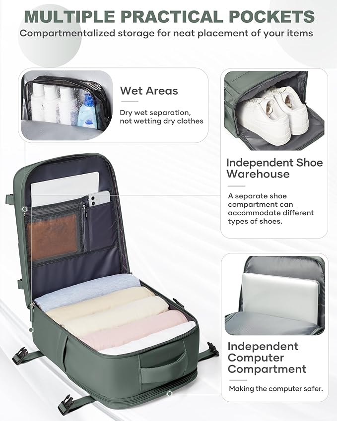 coowoz Travel Backpack Carry On - Image 6