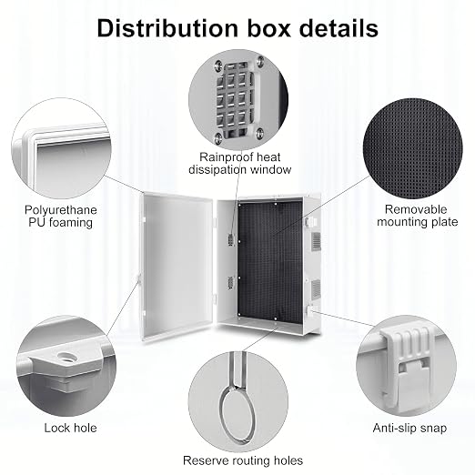 Namunanee Outdoor Electrical Junction Box, ABS Water Resistant Enclosure - Image 6