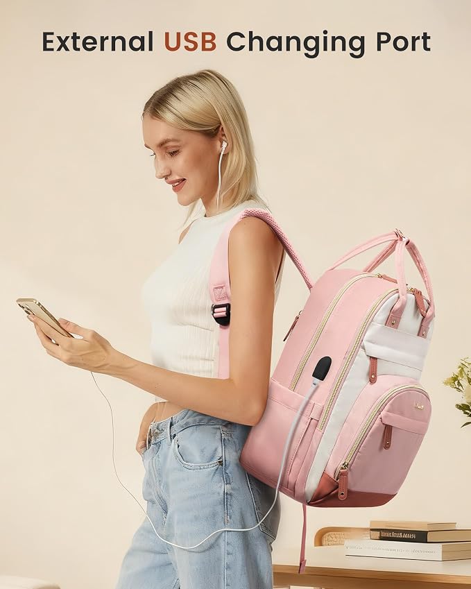 LOVEVOOK Backpack for Women, Laptop Backpack Women, Fits 17 Inch Laptop Bag - Image 2