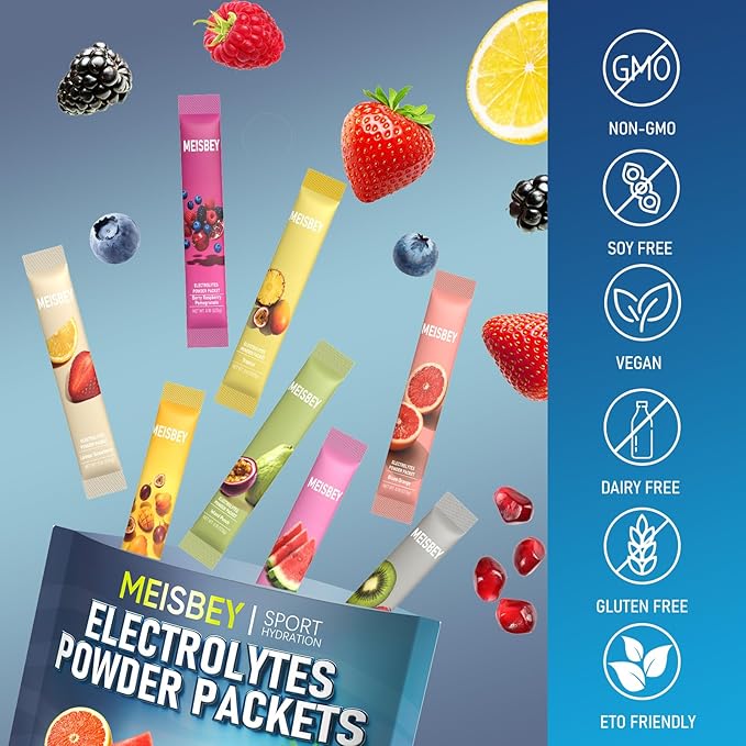 Electrolyte Powder Packets – 32 Sticks Sugar Free Hydration Packets, Liquid - Image 4