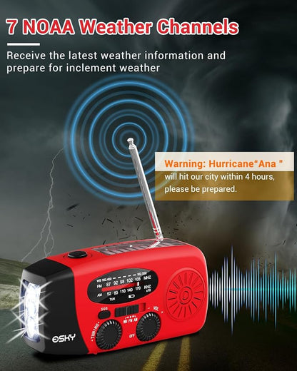 Esky Emergency Hand Crank Radio 7400mWh - Image 2