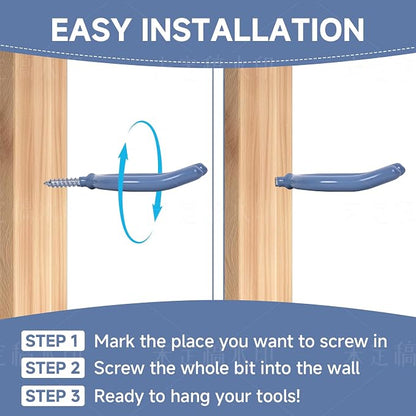 Lian.Ripple.Lian16 Pack Garage Storage System Steel U Hooks - Image 7