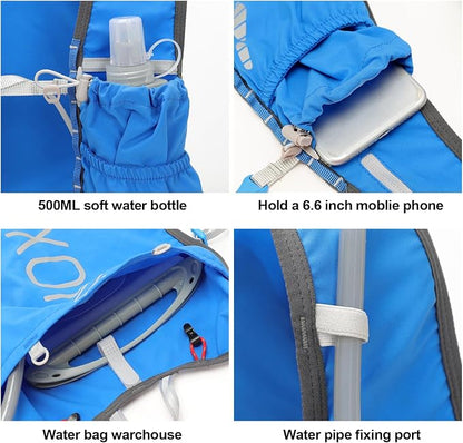 INOXTO Running Hydration Vest Backpack, Lightweight Insulated Pack - Image 2