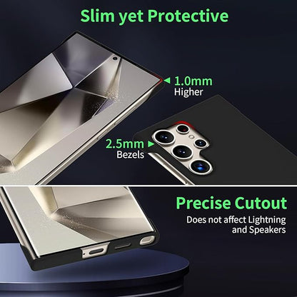GRECAZO Slim Borderless for Samsung Galaxy S25 Ultra Phone Case 6.9" Ultra-Thin - Image 5