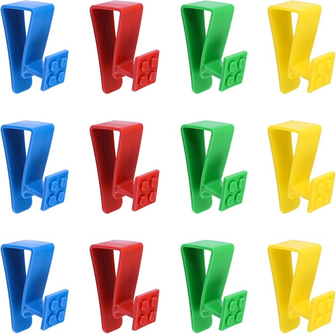 12Pcs Over Cabinet Door Hooks Plastic Over The Door Single Hook Space-Saving by UFURMATE