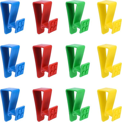 12Pcs Over Cabinet Door Hooks Plastic Over The Door Single Hook Space-Saving by UFURMATE