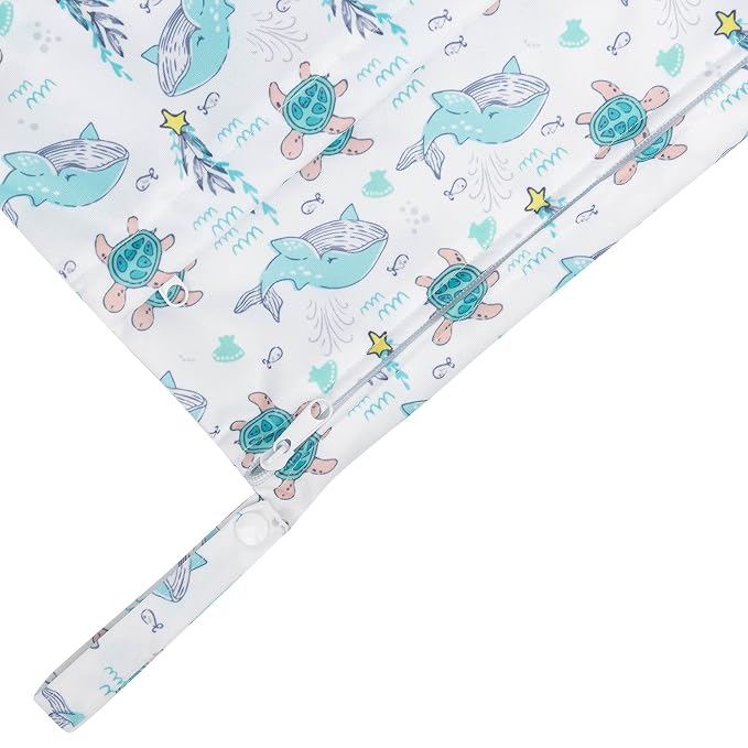 babygoal Wet Dry Bags 3 Pack for Baby Cloth Diapers, Washable Travel Bags - Image 7
