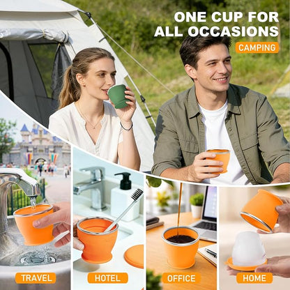 Collapsible Travel Cup, BPA-Free Reusable Water Cup, Lightweight Drinking Cups - Image 6