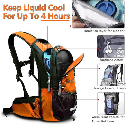 Mothybot Hydration Pack, Insulated Hydration Backpack - Image 2