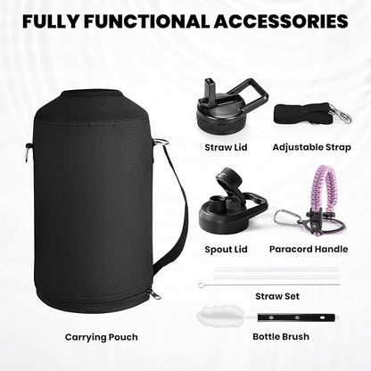 RAYMYLO One Gallon Water Bottle Insulated, Triple Walled Vacuum Stainless Steel - Image 6