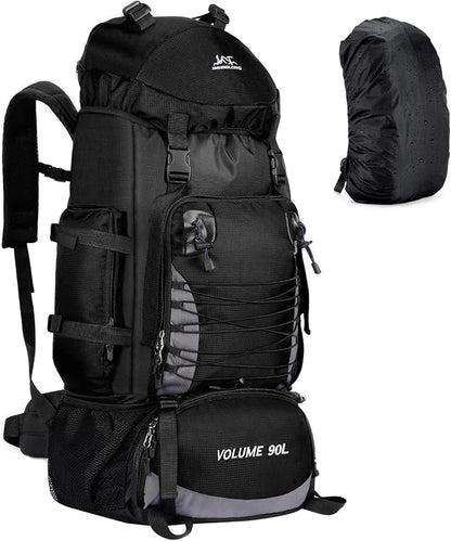 90L Hiking Backpack, Waterproof Camping Bag by Unineovo