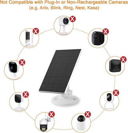Zivif Solar Panel Charger for Security Cameras, 2W Solar Panel - Image 3