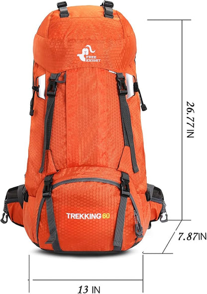 Bseash 60L Waterproof Hiking Camping Backpack - Image 2
