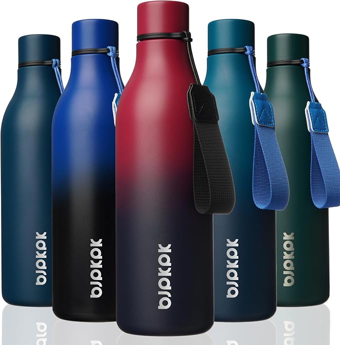 BJPKPK Insulated Water Bottles, 25 oz Stainless Steel Metal Water Bottle by BJPKPK