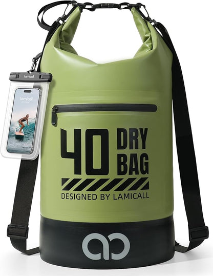 Lamicall Dry Bag Waterproof Backpack - 5L/10L/20L/30L/40L Large Water Proof Bag by Lamicall