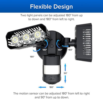 SANSI 38W 5000LM Motion Sensor Outdoor Lights, Flood Light Outdoor Detector - Image 8