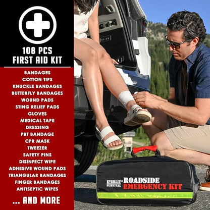 Everlit Survival Car Emergency Kit, Roadside Safety Tool Kit - Image 5