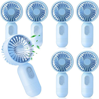 Rossesay 6 Pcs Mini Portable Fan Bulk Cute Handheld Lightweight Small Little by Rossesay