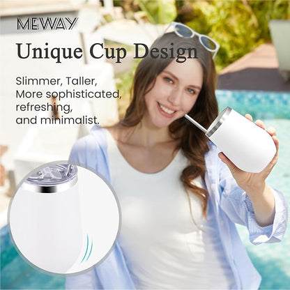 MEWAY 12oz Stainless Steel Wine Tumbler - Image 4