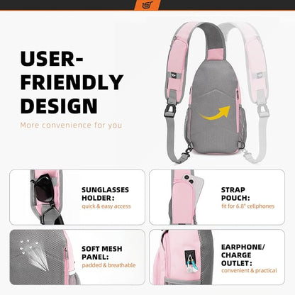 SKYSPER Sling Bag RFID Crossbody Sling Backpack Cross Body Shoulder Bag Travel - Image 4