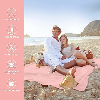Famstar Beach Blanket Oversized Extra Large 10'X 9', Waterproof Sandproof Beach - Image 5