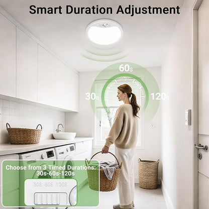 zemty 4Pack 12inch Motion Sensor Ceiling Lights Wired, 24W 2400lm 3CCT/3 - Image 3