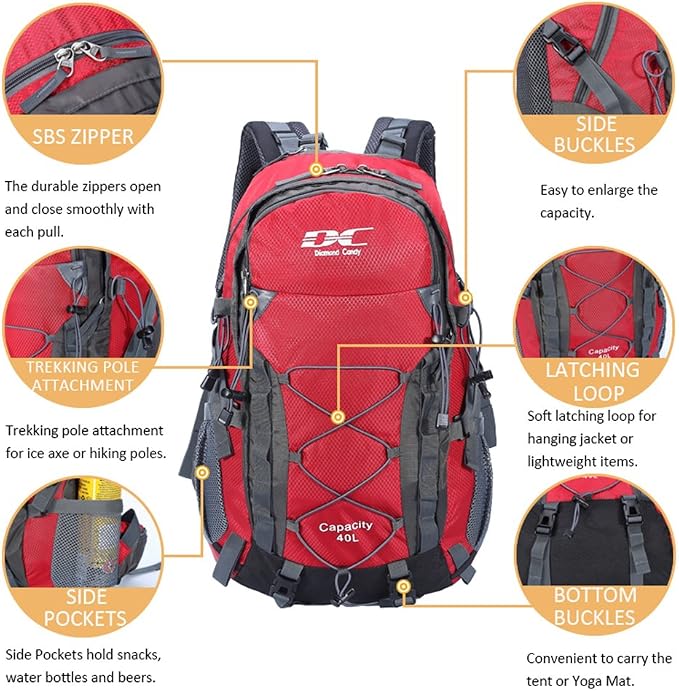 Diamond Candy Waterproof Hiking Backpack - Image 2