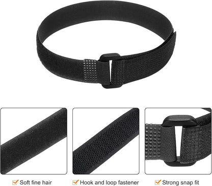 MECCANIXITY 5Pcs Reusable Battery Tie Down Straps, 0.8x20" Black Nylon - Image 3