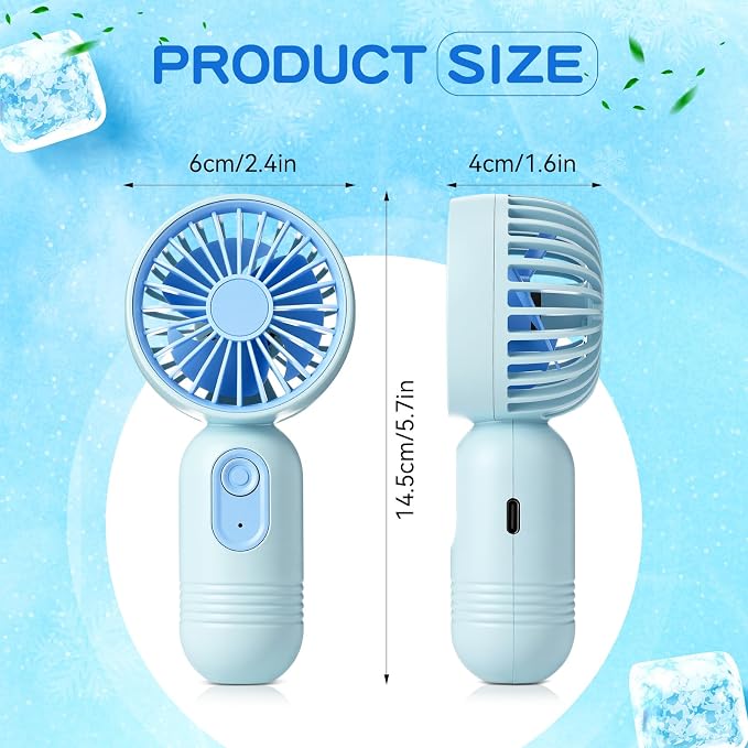 Rossesay 36 Pcs Mini Portable Fan Bulk Cute Handheld Lightweight Small Little - Image 2