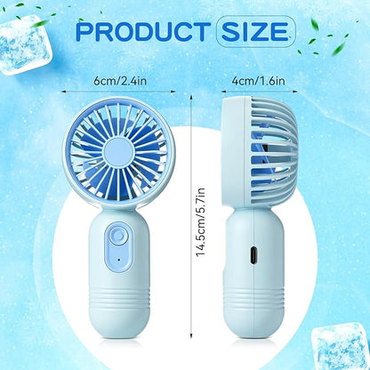 Rossesay 96 Pcs Mini Portable Fan Bulk Cute Handheld Lightweight Small Little - Image 2