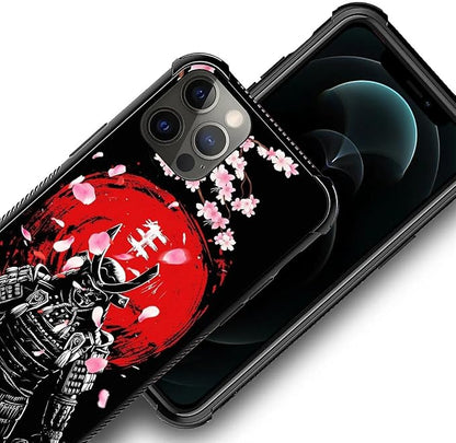 for iPhone 11 Pro Max Case, Sakura Japanese Samurai Pattern Graphic Design Girl - Image 4