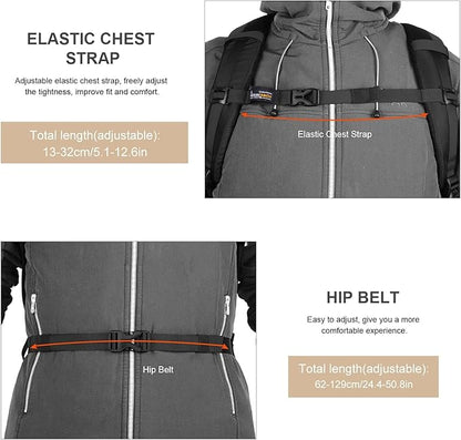 MOUNTAINTOP 30L Hiking Backpack, Men Women Camping Backpack, Lightweight - Image 7