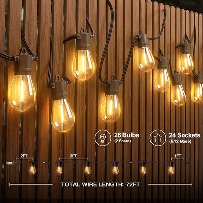 addlon 72FT LED Outdoor String Lights - Image 6