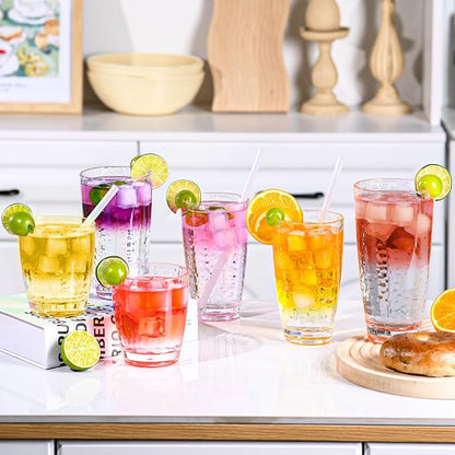 9 Pcs Plastic Drinking Tumblers Set of 14/18/24 oz, Acrylic Drinking Glasses - Image 5