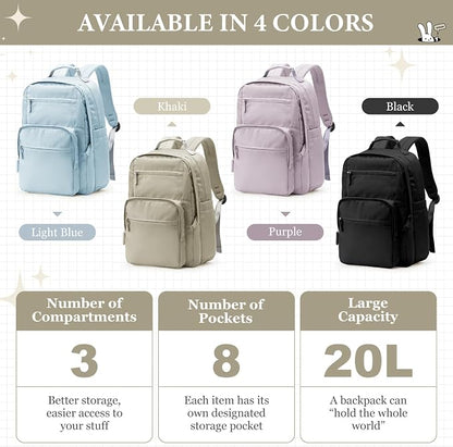 Khaki Backpack for Women Men - Image 8
