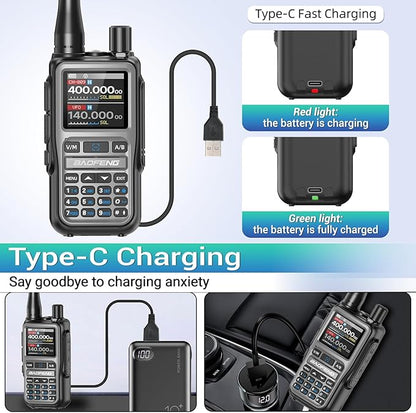 Baofeng Radio UV-5R Mini Ham Radio Long Range Handheld Two Way Radio NOAA - Image 6