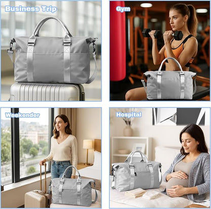 Weekender Duffel Bags for Women， Travel Totes Bag for Airplane Essentials - Image 7