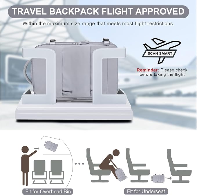 coofay Travel Backpack Carry On Flight Approved - Image 2
