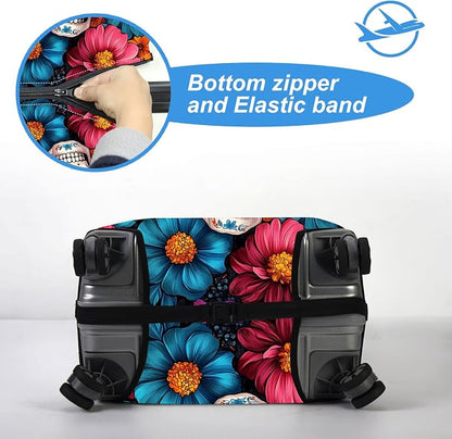 Luggage Cover Protector for 22-24 Inch Suitcases, TSA Approved Elastic Travel - Image 5