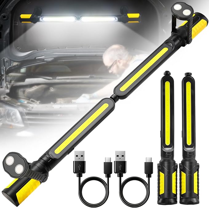 SYLSTAR Work Light for Mechanic, 2400LM LED, 4400mAh Rechargeable, Underhood by SYLSTAR
