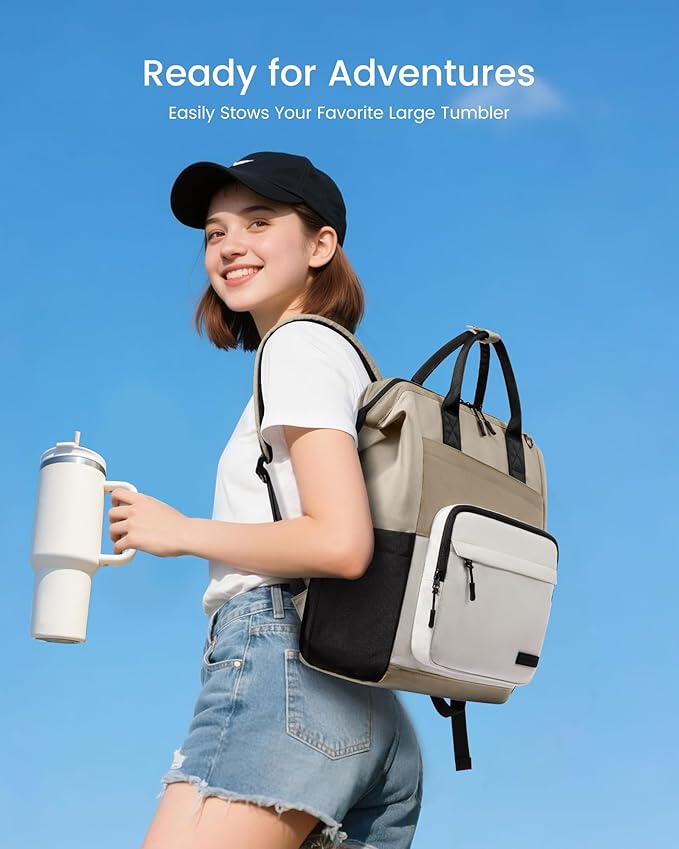 LOVEVOOK Laptop Backpack for Women, 15.6 Inch Travel Backpack for Work College - Image 2