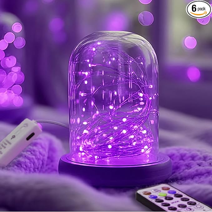 ZSJWL 6 Pack Rechargeable Fairy Lights by ZSJWL