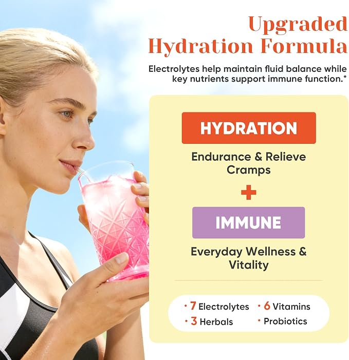 Venture Pal 2-in-1 Hydration + Immune Electrolytes Powder Packets - Image 2