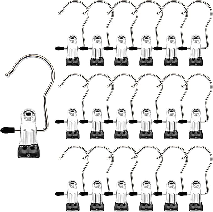 Laundry Hooks Hanging Clips Clothes Pins Closet Hanger Organizer Clamps Socks by MECHEER