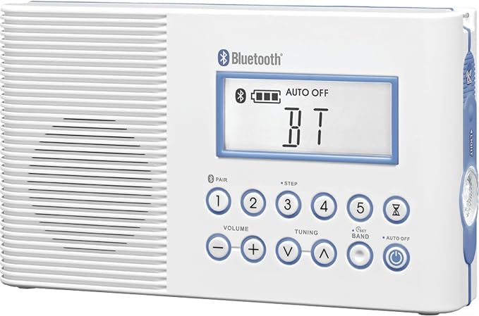 Sangean H202 AM/FM Weather Alert Waterproof Shower Radio by SANGEAN